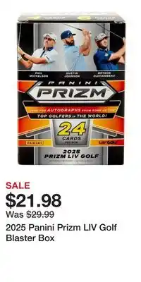 Game Stop 2025 Panini Prizm LIV Golf Blaster Box offer