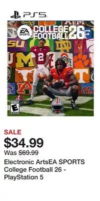 Game Stop Electronic ArtsEA SPORTS College Football 26 - PlayStation 5 offer