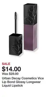 Ulta Beauty Urban Decay Cosmetics Vice Lip Bond Glossy Longwear Liquid Lipstick offer
