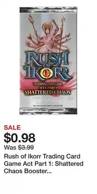 Game Stop Rush of Ikorr Trading Card Game Act Part 1: Shattered Chaos Booster Pack offer