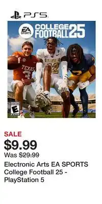 Game Stop Electronic Arts EA SPORTS College Football 25 - PlayStation 5 offer
