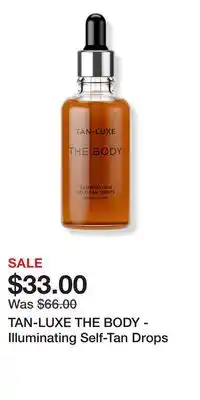 Ulta Beauty TAN-LUXE THE BODY - Illuminating Self-Tan Drops offer