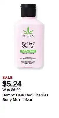 Ulta Beauty Hempz Dark Red Cherries Body Moisturizer offer
