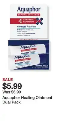 Ulta Beauty Aquaphor Healing Ointment Dual Pack offer