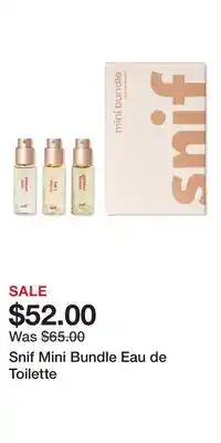 Ulta Beauty Snif Mini Bundle Eau de Toilette offer