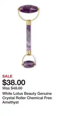 Ulta Beauty White Lotus Beauty Genuine Crystal Roller Chemical Free Amethyst offer
