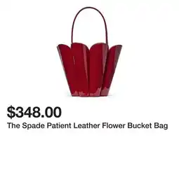 Belk The Spade Patient Leather Flower Bucket Bag offer