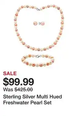 Belk Sterling Silver Multi Hued Freshwater Pearl Set offer
