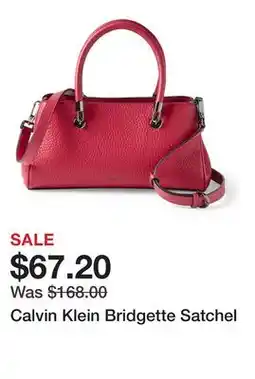 Belk Calvin Klein Bridgette Satchel offer
