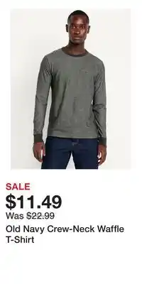 Old Navy Old Navy Crew-Neck Waffle T-Shirt offer