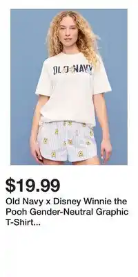 Old Navy Old Navy x Disney Winnie the Pooh Gender-Neutral Graphic T-Shirt for Adults offer