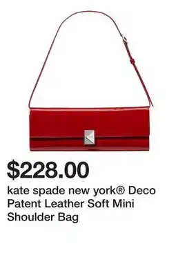 Belk kate spade new york Deco Patent Leather Soft Mini Shoulder Bag offer