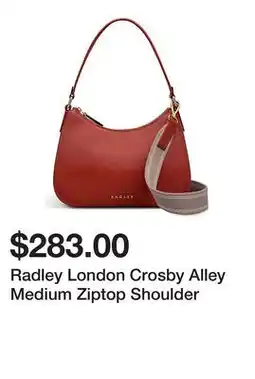Belk Radley London Crosby Alley Medium Ziptop Shoulder offer