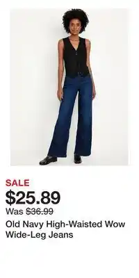 Old Navy Old Navy High-Waisted Wow Wide-Leg Jeans offer