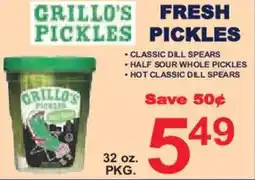 Market Basket Grillo's pickles offer