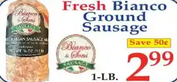 Market Basket Fresh Bianco Ground Sausage offer