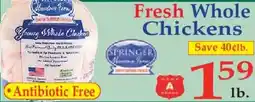 Market Basket Fresh Whole Chickens offer