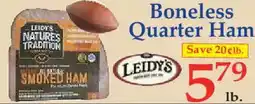 Market Basket Boneless Quarter Ham offer