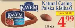 Market Basket Natural Casing Polska Kielbasa offer