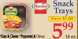 Market Basket Snack Trays offer