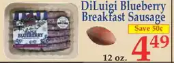 Market Basket DiLuigi Blueberry Breakfast Sausage offer