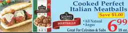 Market Basket Cooked Perfect Italian Meatballs offer