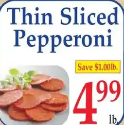 Market Basket Thin Sliced Pepperoni offer
