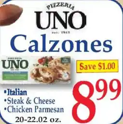 Market Basket Pizzeria uno calzones offer