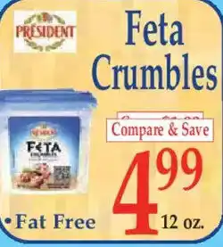Market Basket Feta Crumbles offer