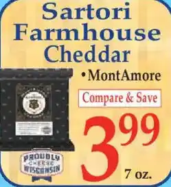 Market Basket Sartori Farmhouse Cheddar offer