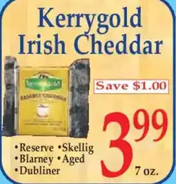 Market Basket Kerrygold Irish Cheddar offer