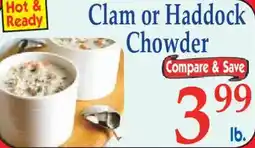 Market Basket Clam or Haddock Chowder offer