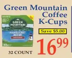 Market Basket Green Mountain Coffee K-Cups offer