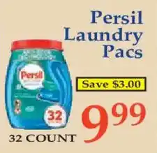 Market Basket Persil Laundry Pacs offer