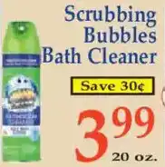 Market Basket Scrubbing Bubbles Bath Cleaner offer