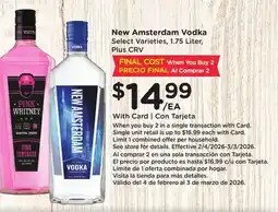 Ralphs New Amsterdam Vodka offer
