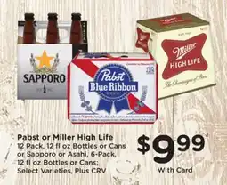 Ralphs Pabst or Miller High Life offer