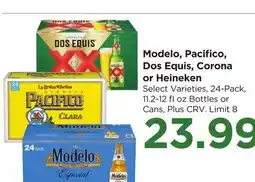 Food 4 Less Modelo, Pacifico, Dos Equis, Corona or Heineken offer
