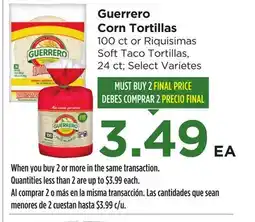 Food 4 Less Guerrero Corn Tortillas offer