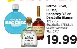 Food 4 Less Patrón Silver, D'ussé, Hennessy VS or Don Julio Blanco offer