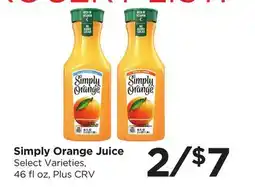 Food 4 Less Simply Orange Juice offer