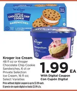 Food 4 Less Kroger Ice Cream offer