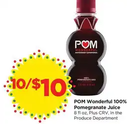 Food 4 Less POM Wonderful 100% Pomegranate Juice offer