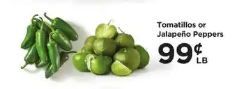 Food 4 Less Tomatillos or Jalapeño Peppers offer