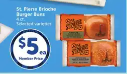 Vons St. Pierre Brioche Burger Buns offer