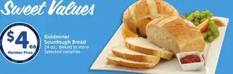 Vons Goldminer Sourdough Bread offer