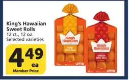 Vons King's Hawaiian Sweet Rolls offer