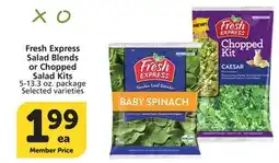 Vons Fresh Express Salad Blends or Chopped Salad Kits offer