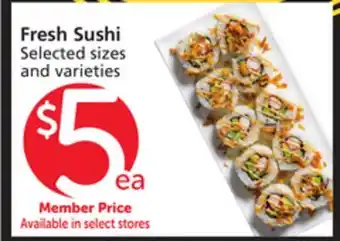 Vons Fresh Sushi offer