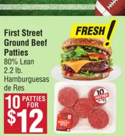 Smart & Final First Street Ground Beef Patties offer